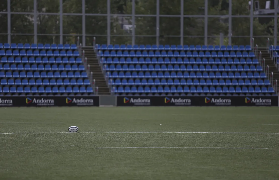 L’oval del VPC Andorra i també de tots els clubs amateurs de França es ‘confina’. Foto: Facundo Santana