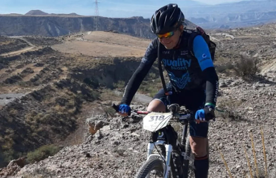 Ramon Aranda, a la Titan Desert. Foto: Foto cedida per Ramon Aranda