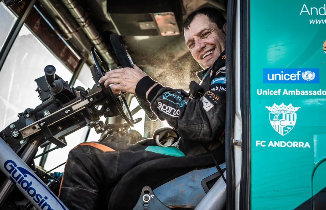 Albert Llovera, a l’Iveco del Team De Rooy, no participarà al raid més dur del món després del Top-15 del curs passat. Foto: Foto cedida per Albert Llovera