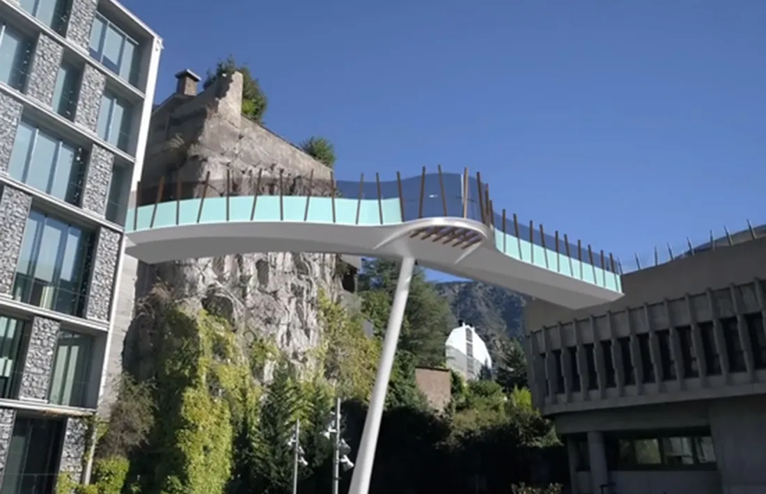 Simulació de la futura passarel·la.