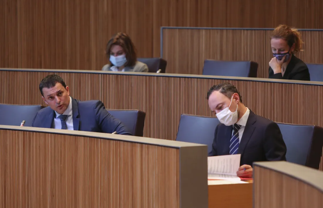 El ministre de Presidència, Economia i Empresa, Jordi Gallardo, aquest dijous.