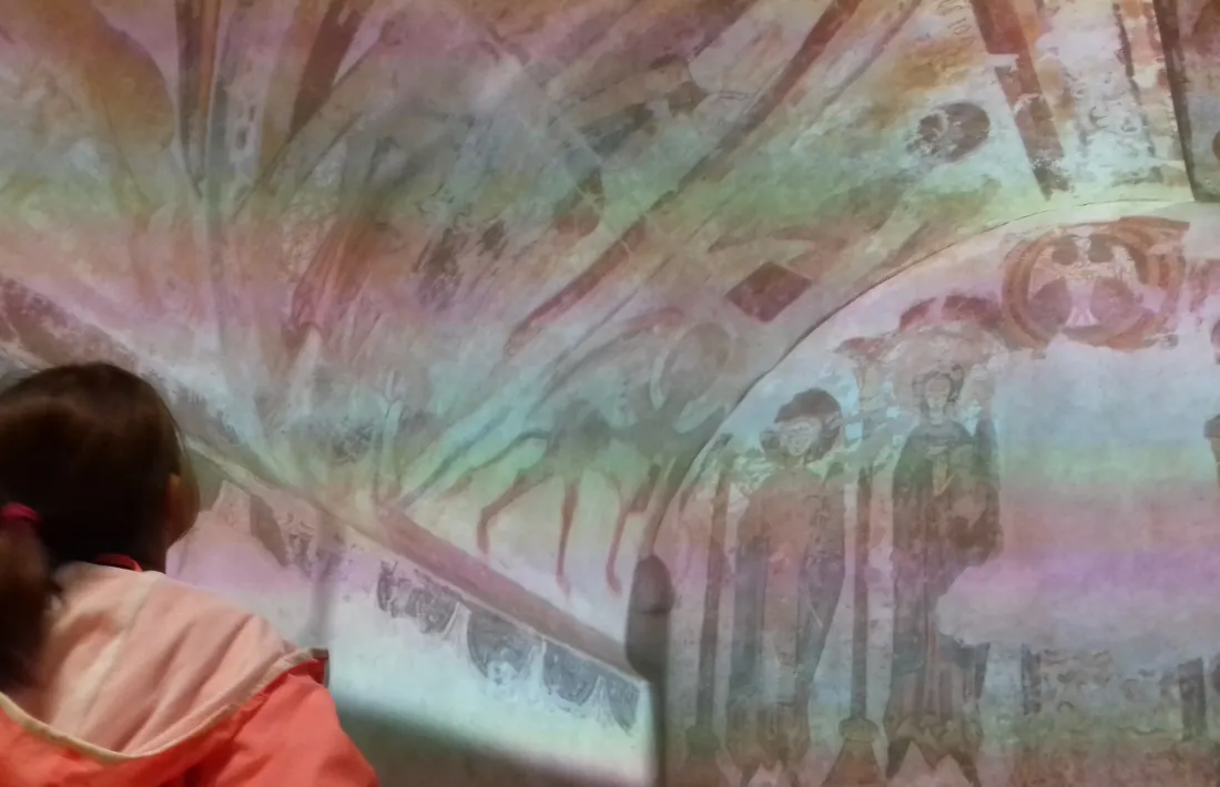 El ‘mapping’ de Santa Coloma, un dels atractius de l’itinerari medieval del 6 de desembre. 