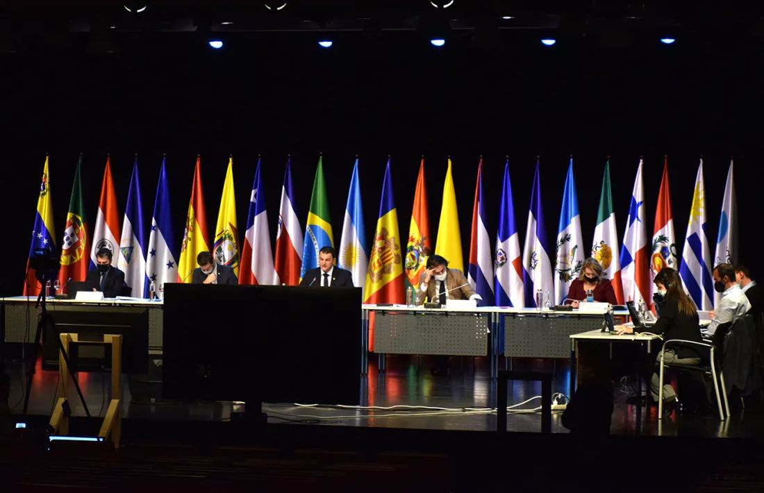 Un moment de la celebració de la quarta Reunió de ministres i altes autoritats iberoamericanes de Ciència, Tecnologia i Innovació.