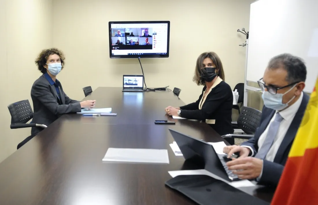 Un moment de la reunió del comitè bilateral Fulbright.