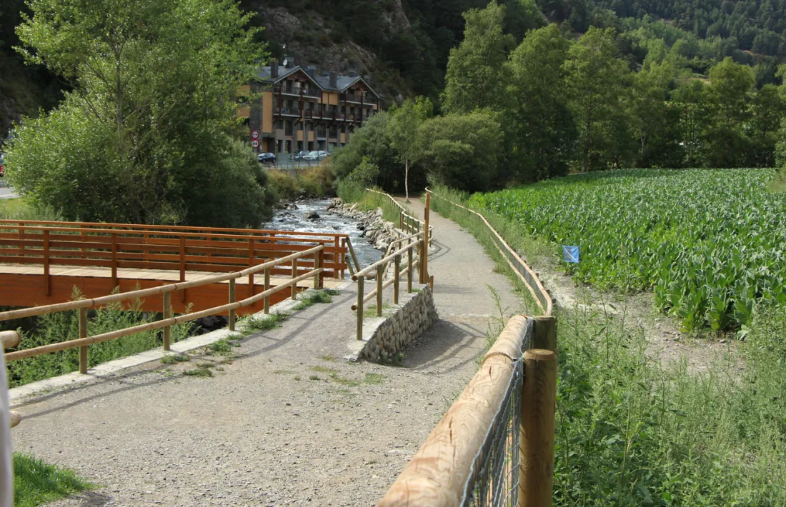 Un tram del Camí ral entre Sornàs i Ansalonga.