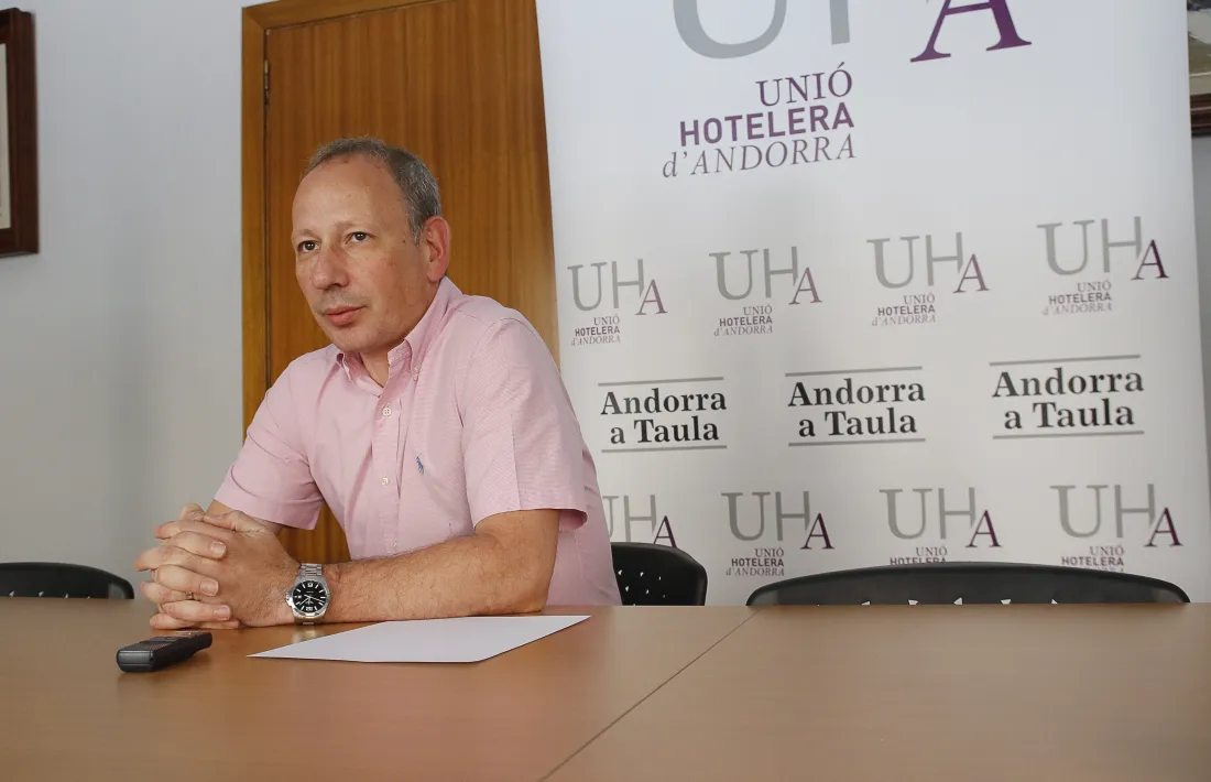 El president de la Unió Hotelera d'Andorra, Carles Ramos.