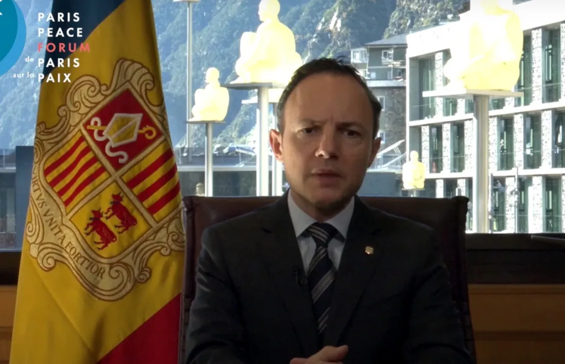 Espot, en un moment de la intervenció.