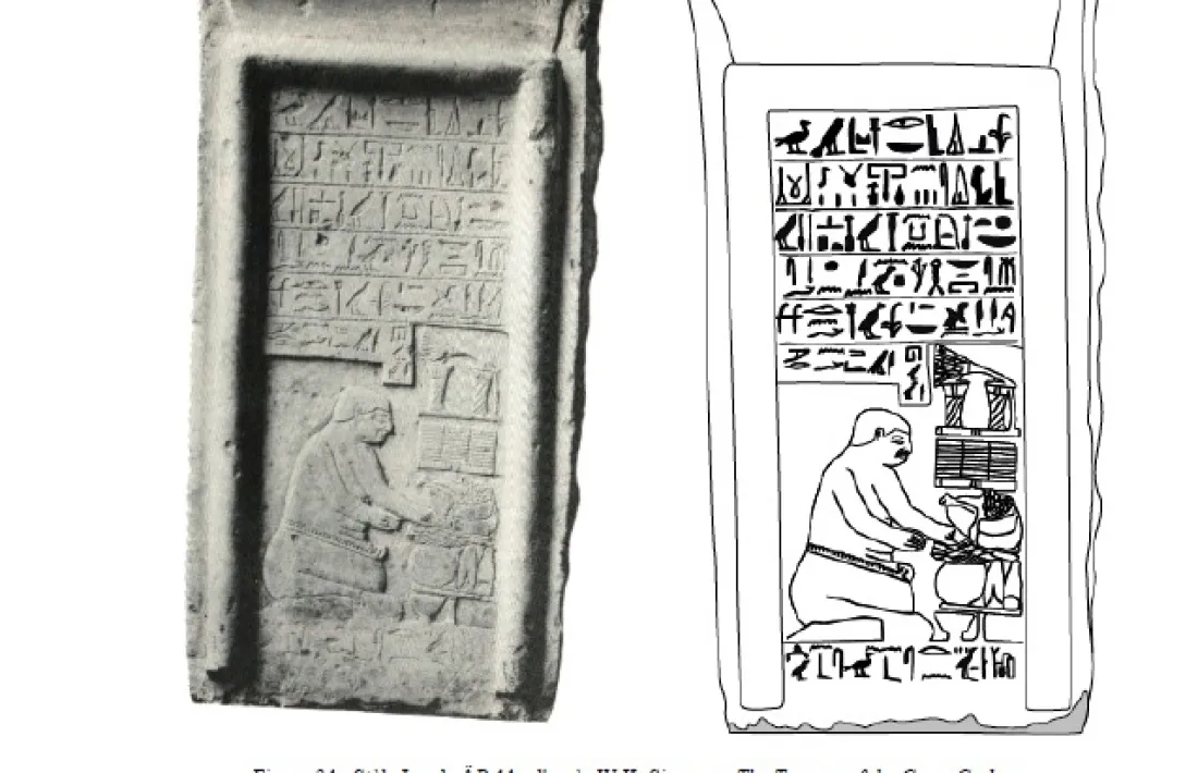 L’estela AP44 del museu d’antiguitats de Leiden, als Països Baixos, la peça que més ha fascinat Montoto. 