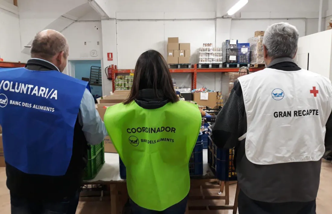  Imatge de voluntaris que van participar en la campanya de fa dos anys. 