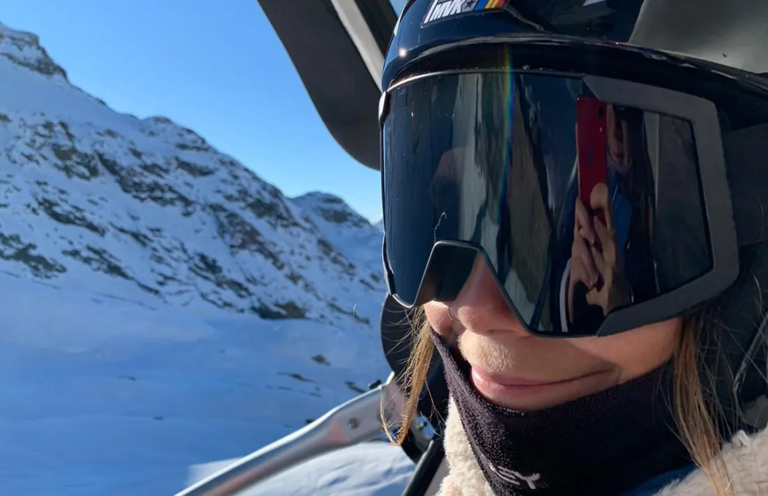 Maeva Estévez, a Cervinia. Foto: FAE