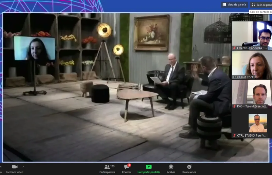 Un moment de la reunió del consell de l'ALDE.