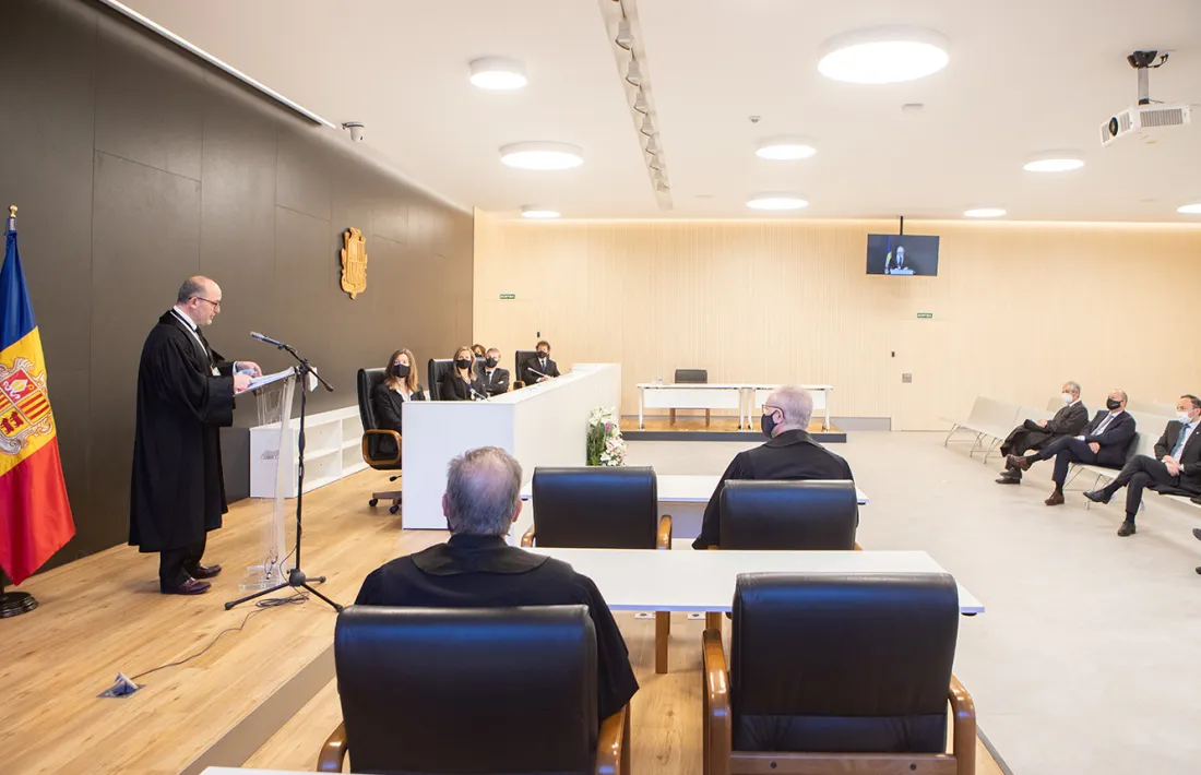 Discurs del fiscal general, Alfons Alberca, davant de les autoritats que han assistit aquest matí a l'obertura de l'Any judicial.