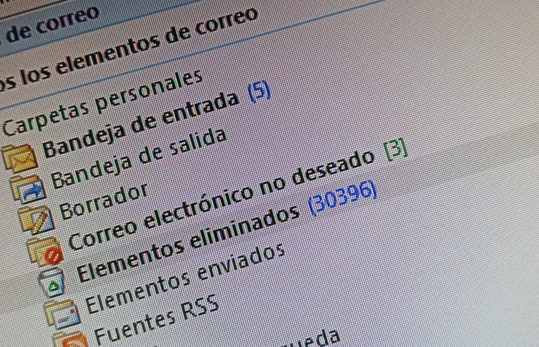 Impossible trobar el tems i l'esma necessaris per eliminar els 30.396 missatges de la brorssa.