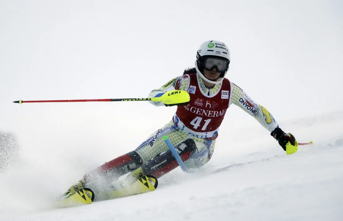 ‘Mimi’ Gutierrez no va poder estrenar-se amb un Top-30 a la Copa del Món de Levi. Foto: Christophe Pallot / Agence Zoom