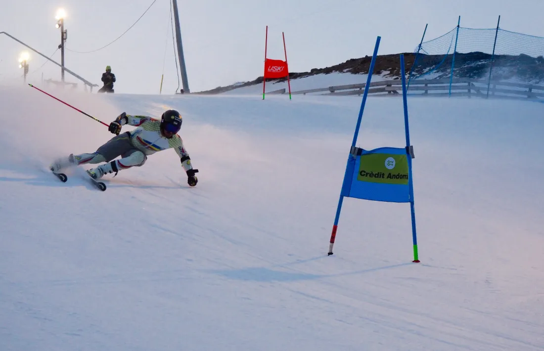 Joan Verdú en ple entrenament. Foto: FAE
