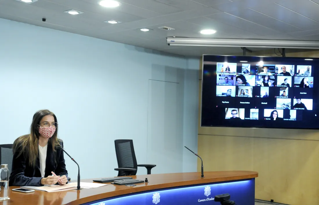 Un moment de la presentació del projecte 'La cultura no s'atura'.