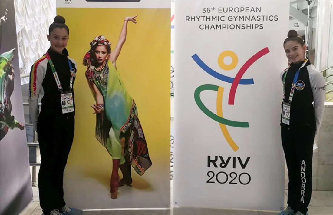 Carla Amorós i Berta Miquel, a Kiev. Foto: FAG