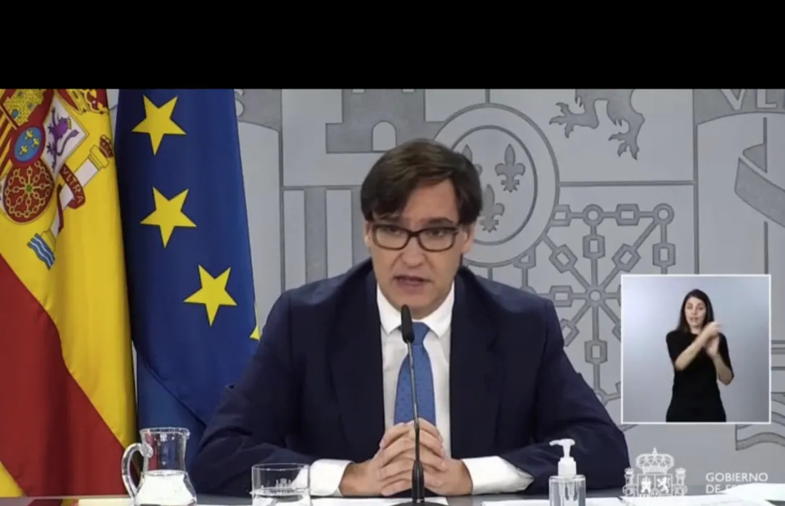 El ministre de Sanitat espanyol, Salvador Illa, aquest matí.