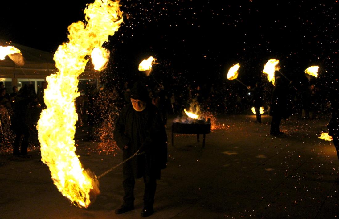 Cremada de falles a Ordino.