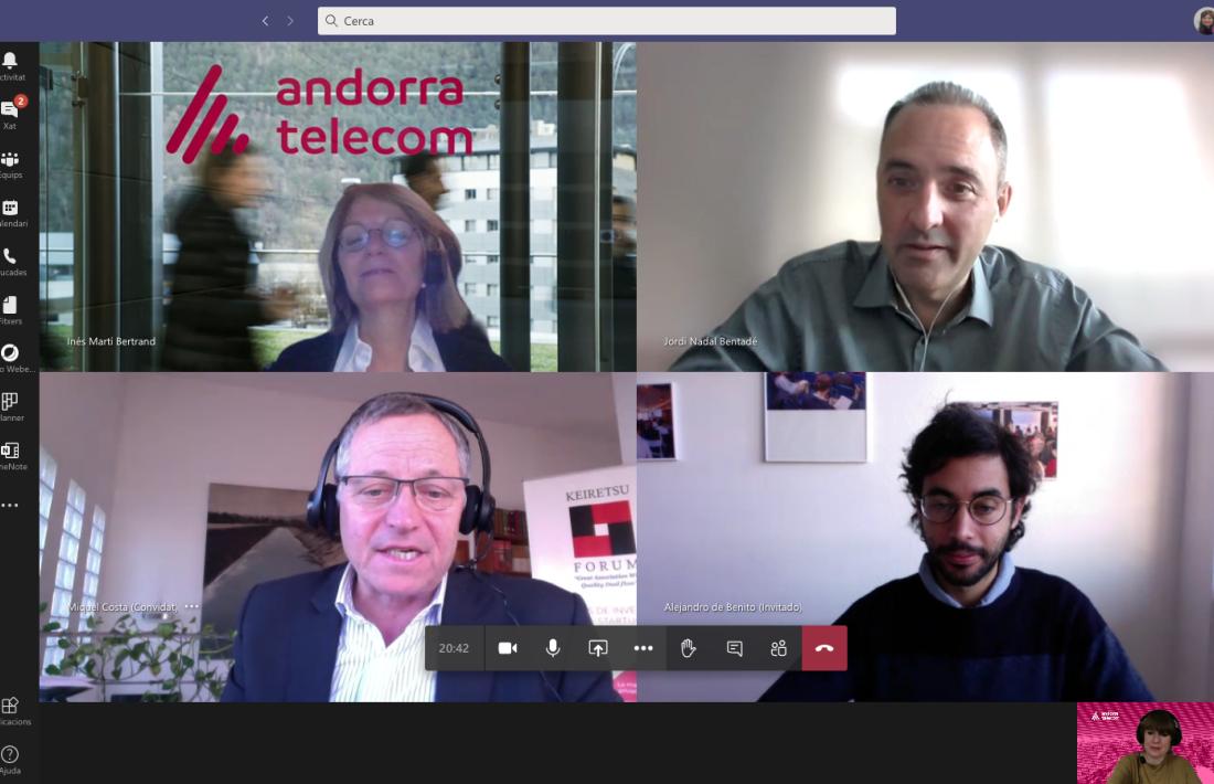 L'acord entre Andorra Telecom i Keiretsu Forum s'ha signat telemàticament.