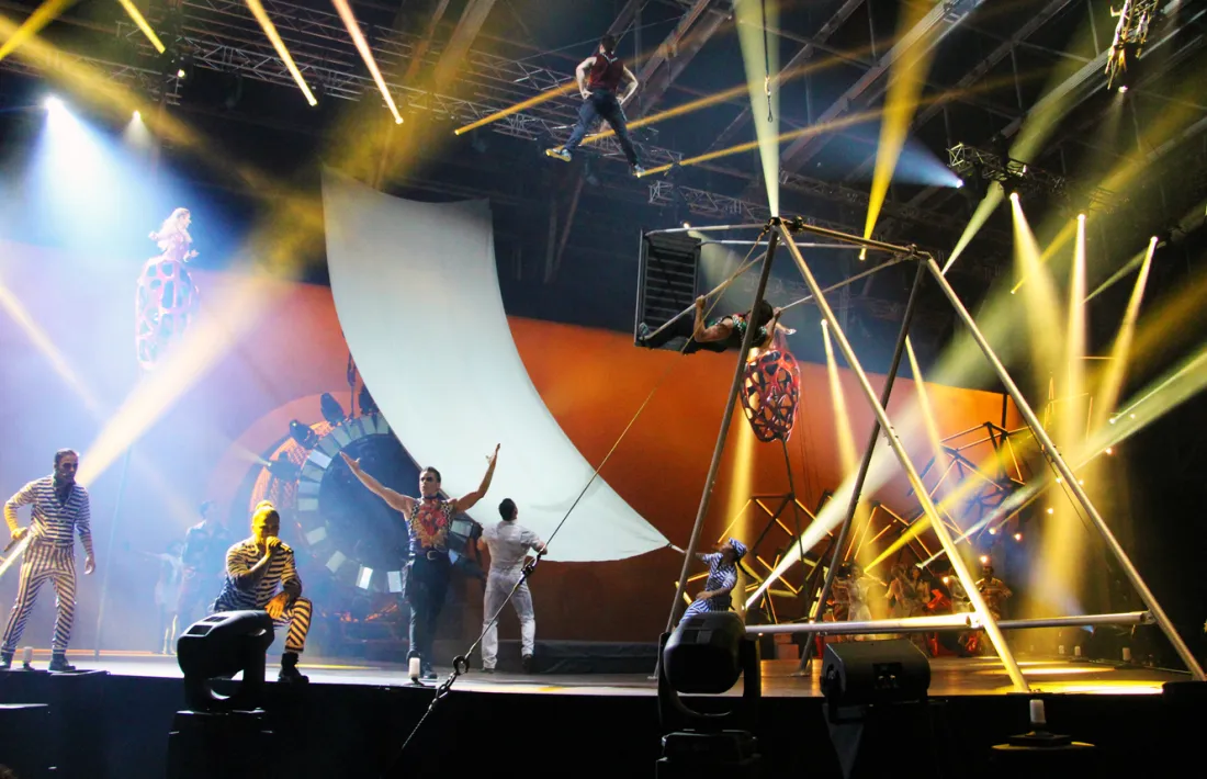 L'estrena de 'Rebel', un dels darrers espectacles del Cirque du Soleil a Andorra.