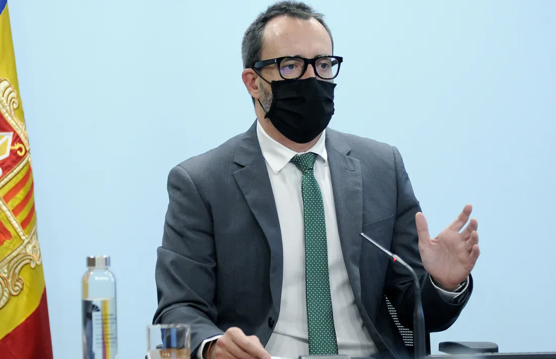 El ministre d'Afers Socials, Habitatge i Joventut, Víctor Filloy, en una roda de premsa recent.