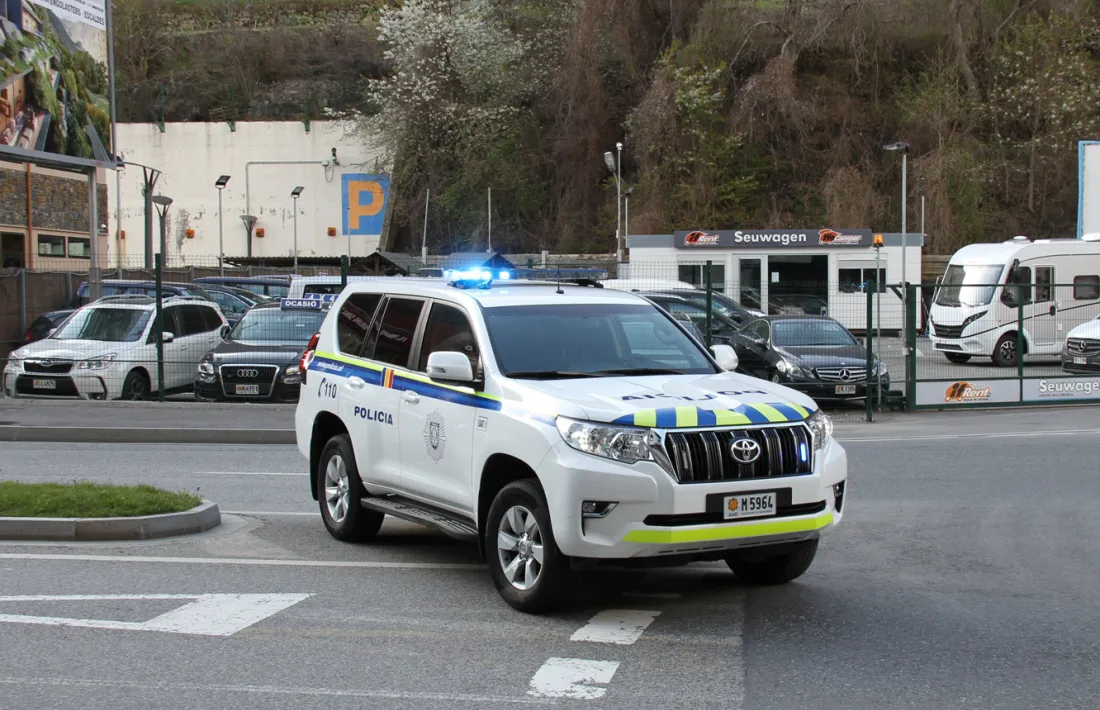 La intervenció de la policia va tenir lloc el cap de setmana a Encamp.