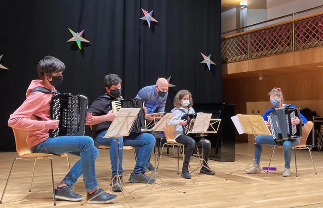 Assaig del Concert de Nadal.