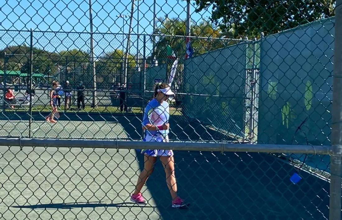 Vicky Jiménez, a l’Orange Bowl. Foto: Foto cedida per Joan Jiménez