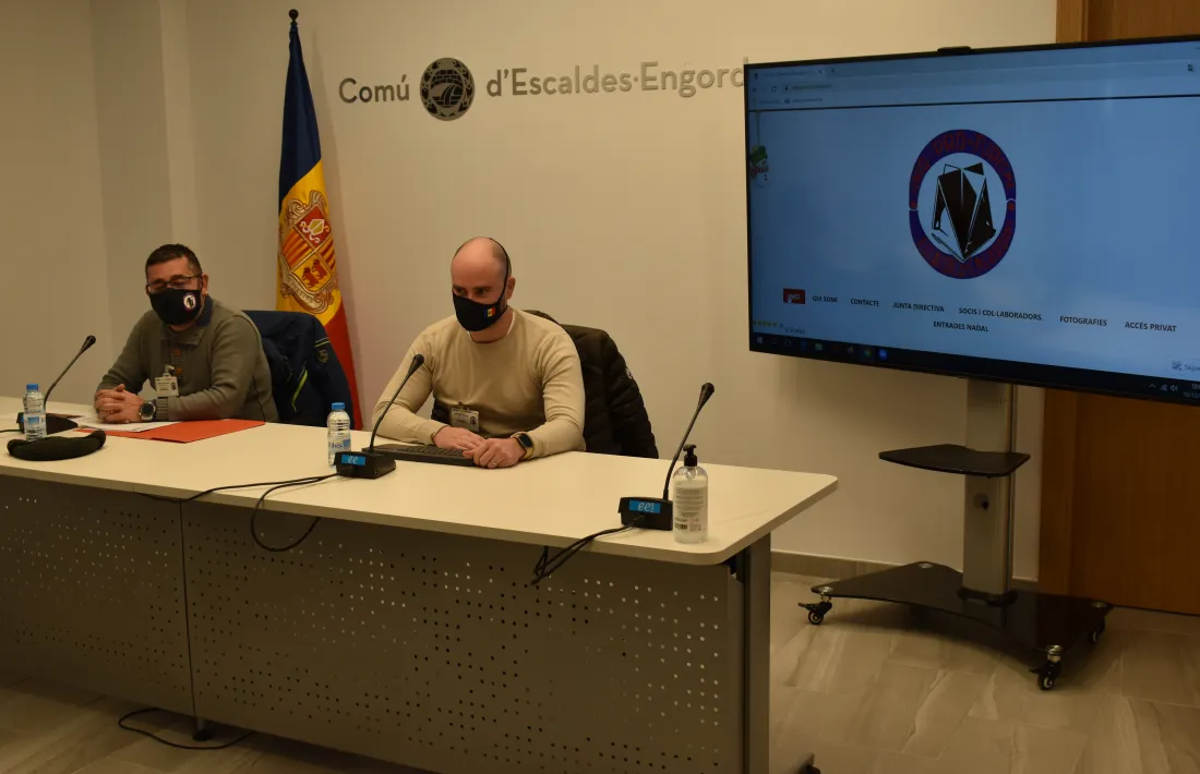 La roda de premsa d'aquest dijous al comú d'Escaldes-Engordany.