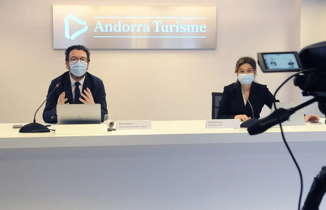 Betim Budzaku i Verònica Canals han presentat avui la campanya turística per aquesta temporada d’hivern.