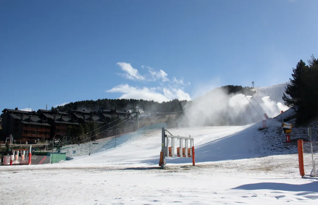 Una de les pistes d'esquí a la Molina.