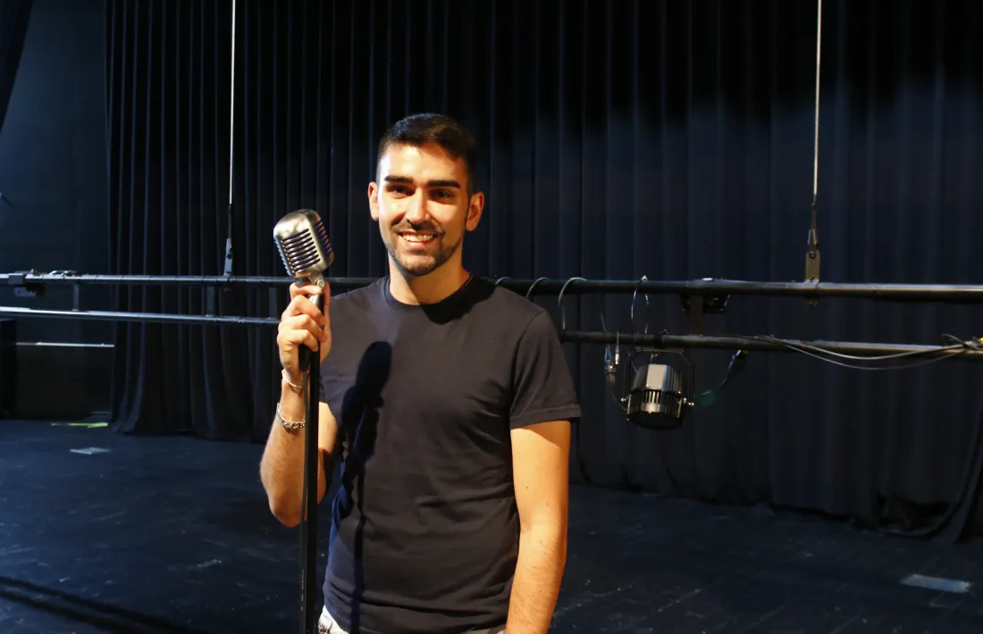 El músic escaldenc, l’agost del 2019 al Prat del Roure, quan preparava el seu primer senzill.