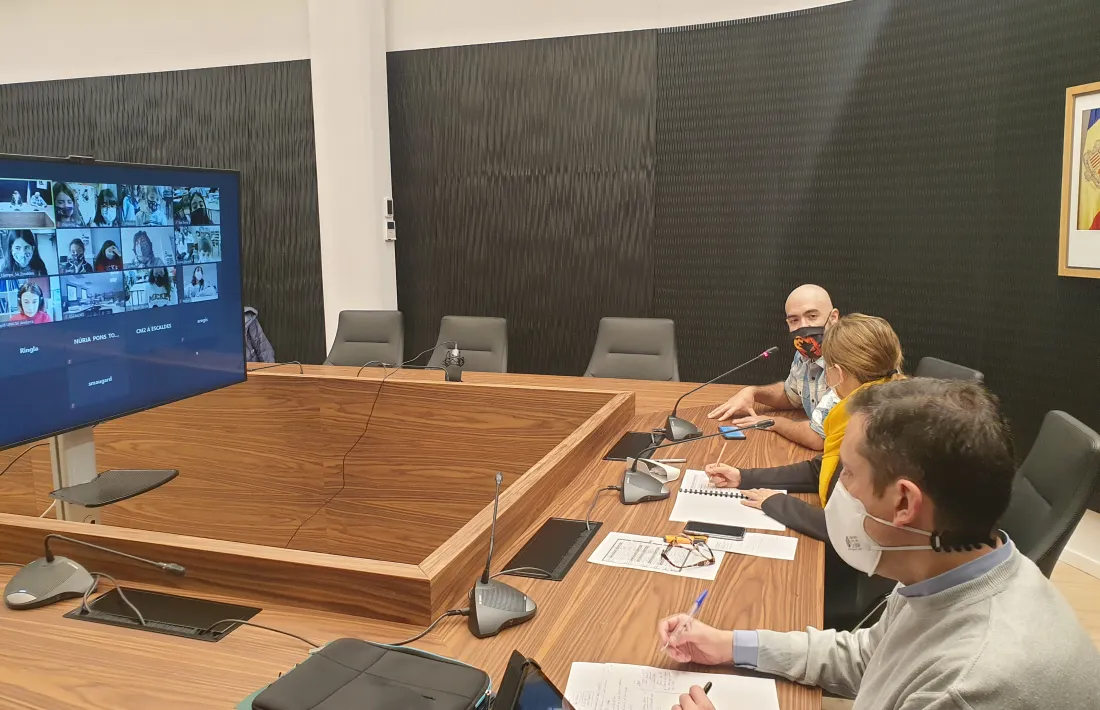 El consell d'infants s'ha celebrat de manera telemàtica.