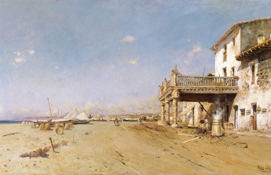 'Platja de Vilanova’, de Joan Roig (1882), serà una de les cinc obres de la col·lecció Thyssen que s'exposarà al Valira i farà parella amb Cases a la platja, del mateix Roig i que es conserva al fons de Crèdit.
