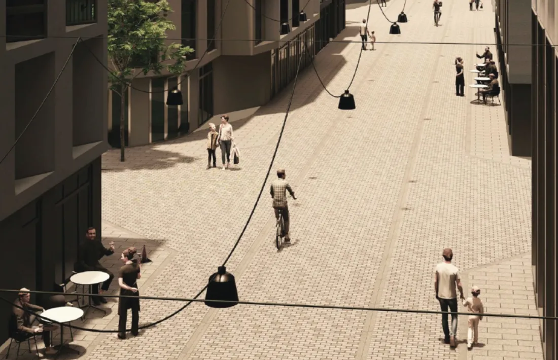 Imatge del carrer Callaueta un cop convertir en zona per a vianants.