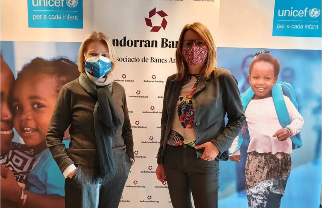 Andorra Banking i Unicef col·laboren en diversos projectes.