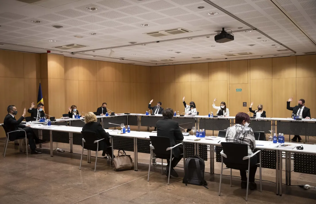 Un moment del Consell de Comú celebrat aquest dijous que s'ha allargat unes quatre hores.