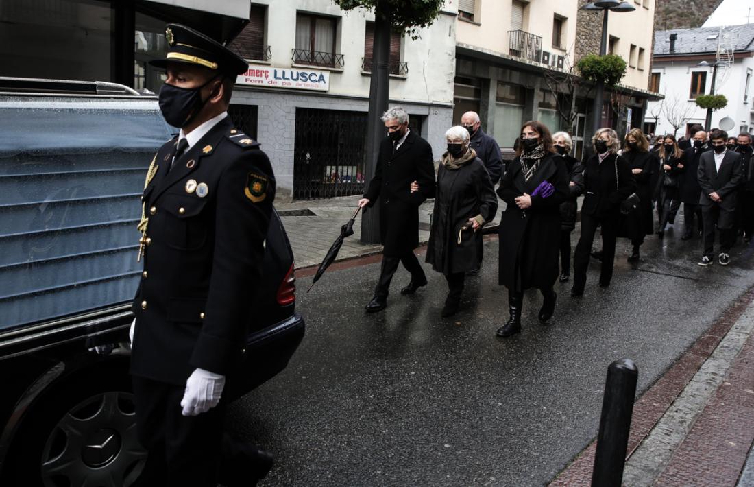 L’acte de comiat s'ha restringit a la família i només ha comptat amb el cap de Govern, la síndica general i els cònsols de Sant Julià de Lòria com a autoritats.