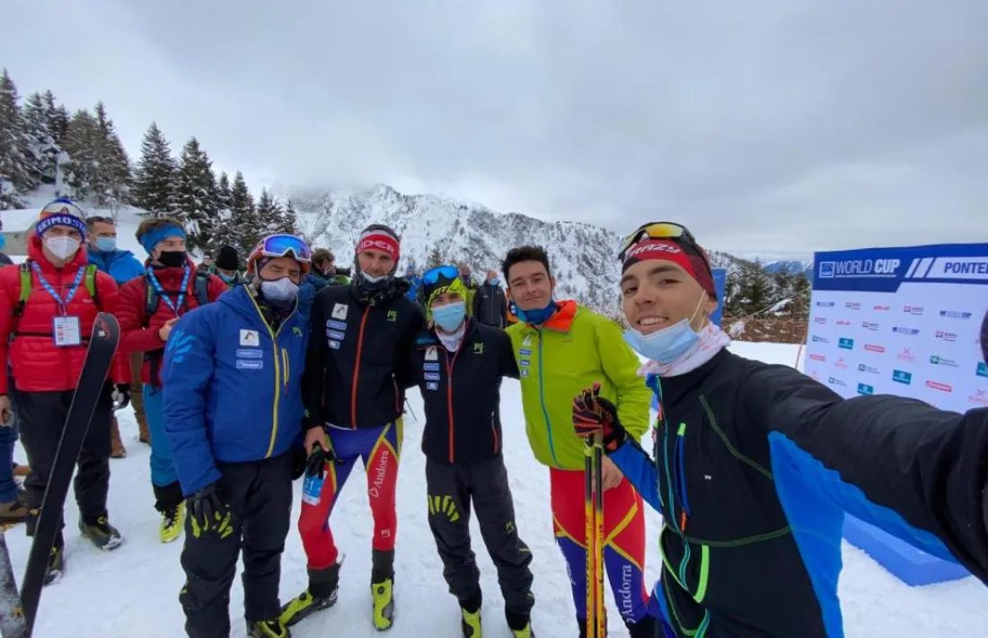 L’equip nacional a Mont Adamello. Foto: FAM