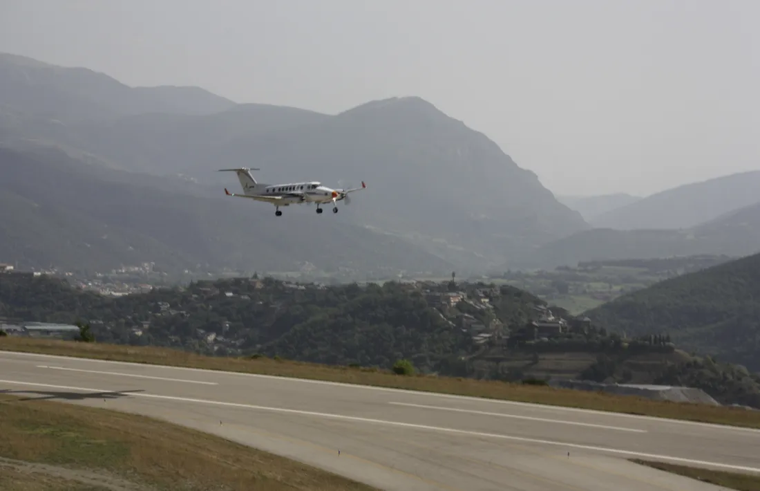 Les instal·lacions de l’aeroport de la Seu d’Urgell.
