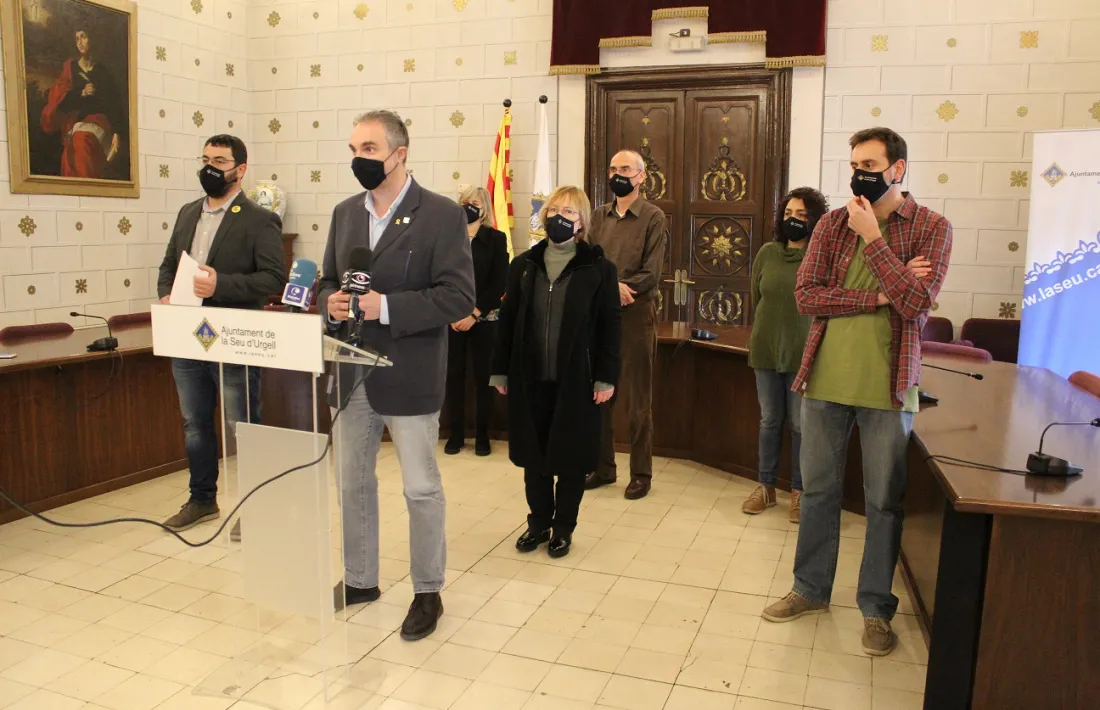 Jordi Fàbrega va qualificar ahir d’“històrica” la unanimitat amb què es van aprovar els pressupostos del 2021.