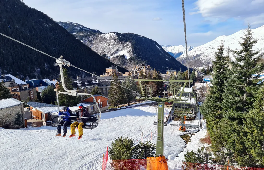 Remuntadors de l’estació aranesa de Vaquèira.