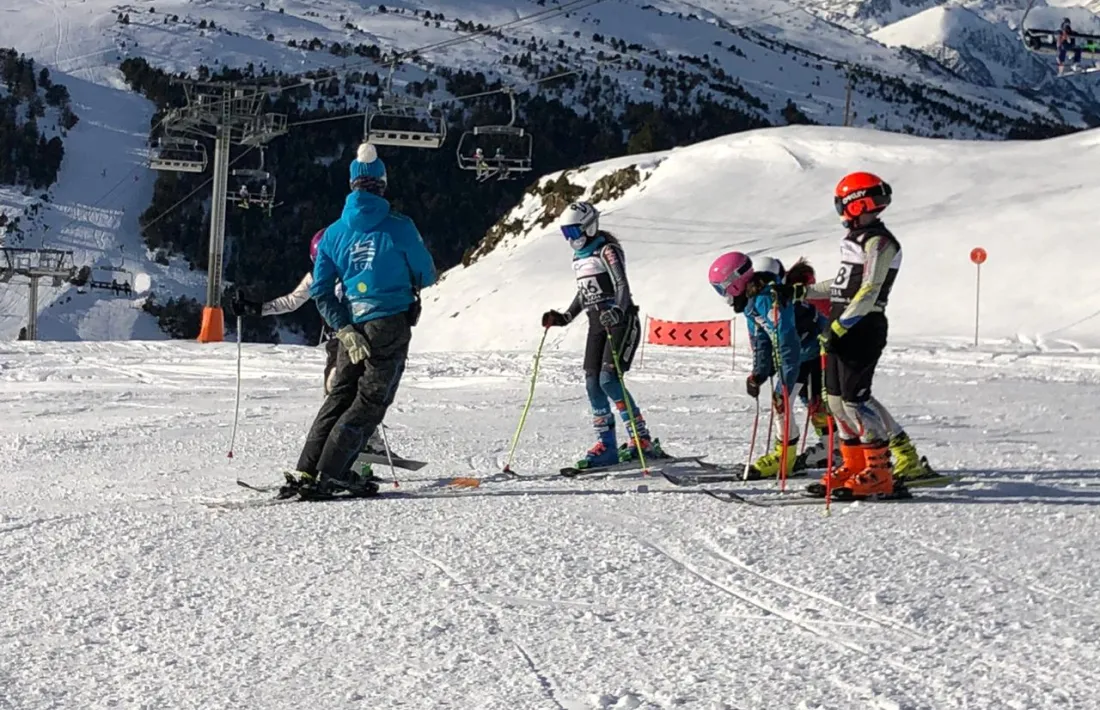 Els esquiadors, a la pista Bosc. Foto: FAE