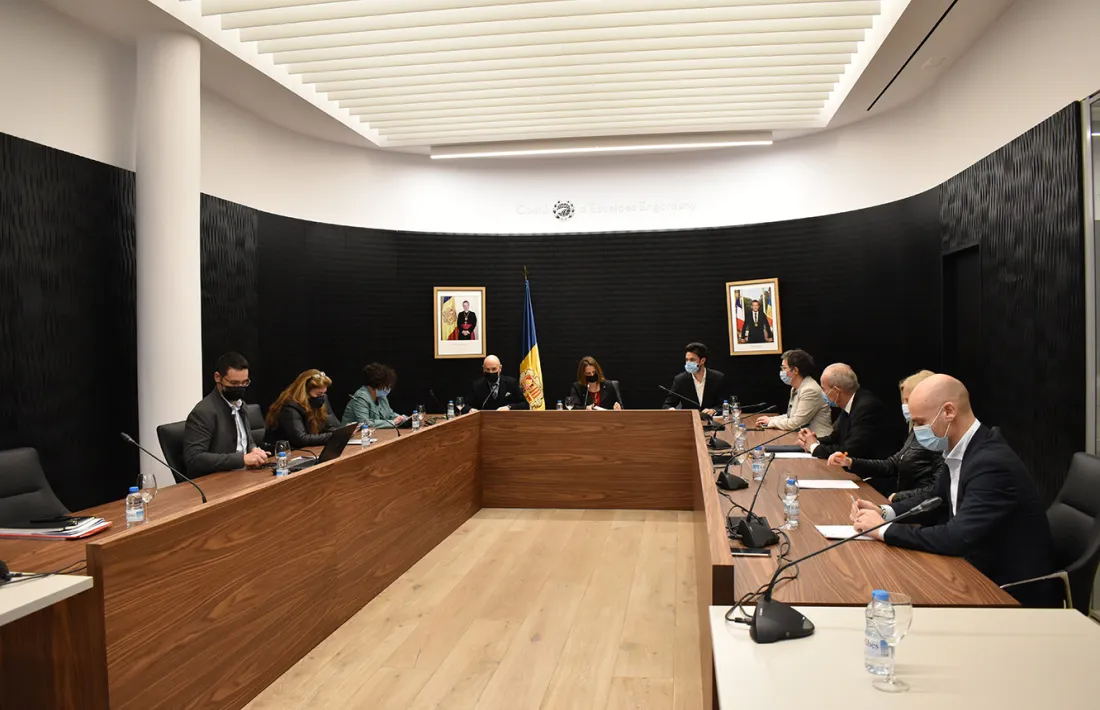 Un instant de la sessió de Consell de Comú celebrada ahir a Escaldes-Engordany.