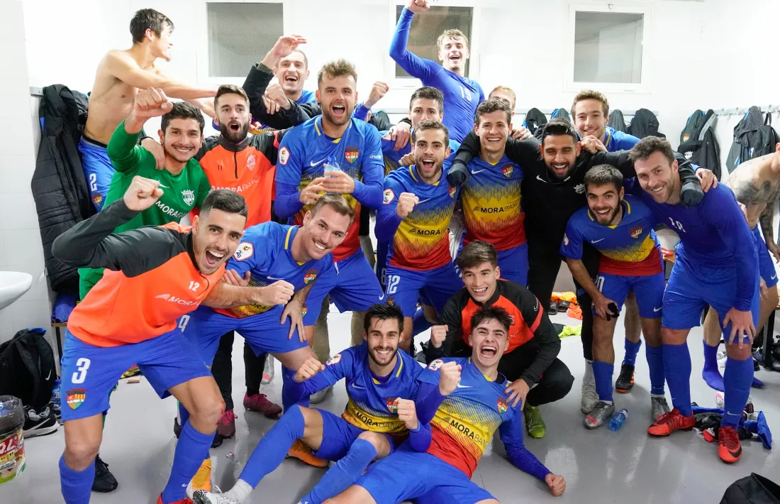 La plantilla de l'FC Andorra felicita el Nadal. Foto: FC Andorra