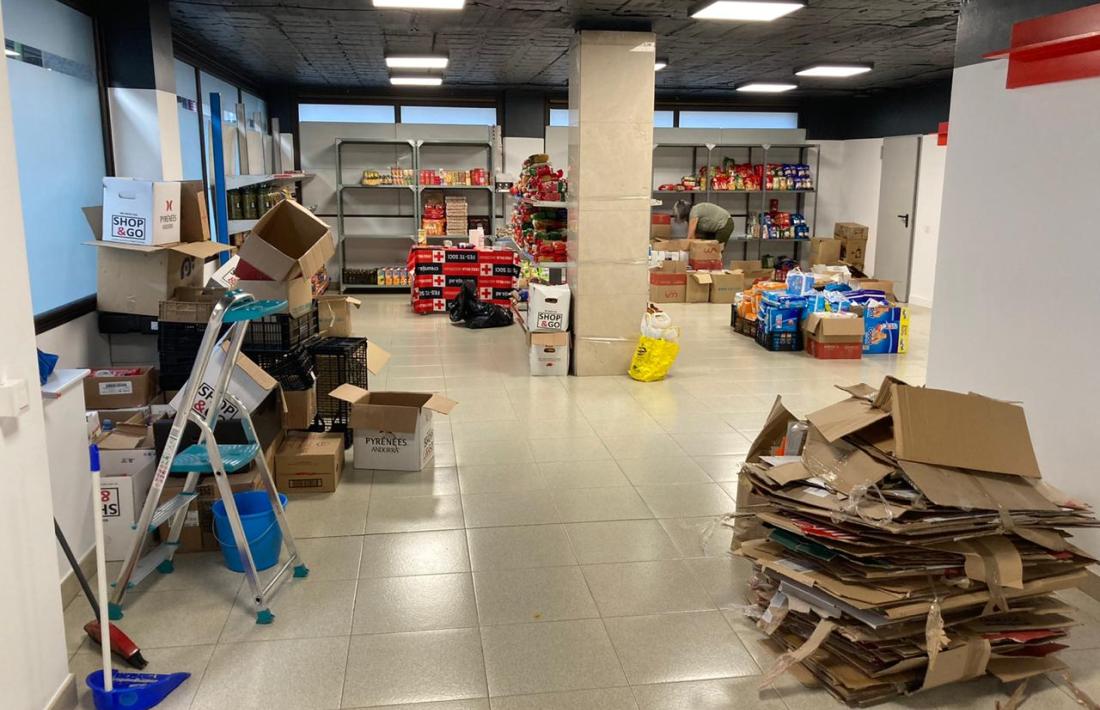 El nou local de la botiga solidària a l’avinguda de Santa Coloma va obrir a l’octubre.