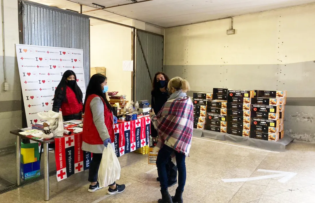 Moment de l'entrega dels capons.