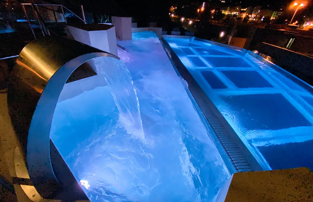 La nova piscina panoràmica.