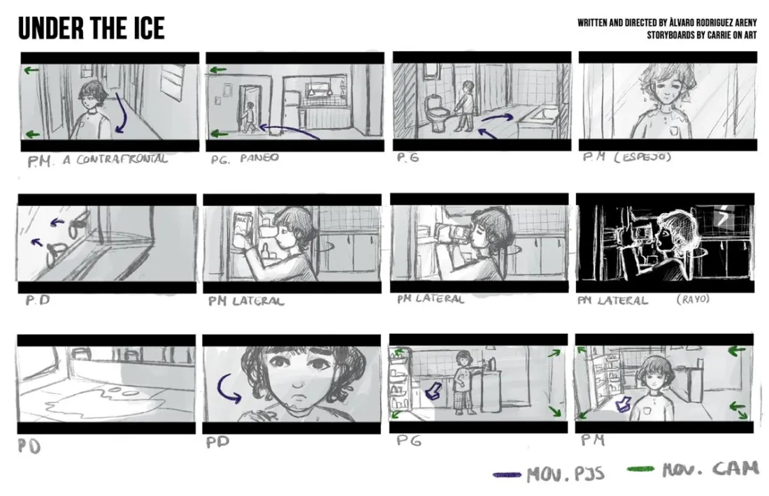 El ‘story board’ de ‘Under the Ice’ és obra de la il·lustradora Carol Garrido, que ja es va encarregar de la de ‘Le Blizzard’.